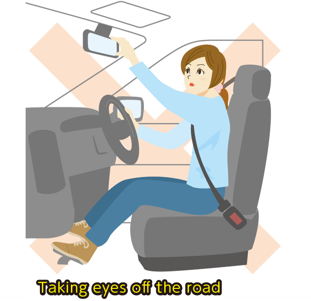 Taking eyes off road